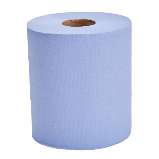 Essentials Centrefeed Roll 150m 3ply Blue - Pack Of 6 PAP2000