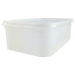 Ice Cream Container - 2 Litre - Rectangular Stackable Recyclable - Single