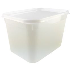 Ice Cream Container - 4 Litre - Rectangular Stackable Recyclable - Single