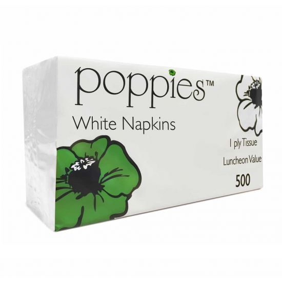 White 23x16cm 1ply Dispenser Napkins - Box Of 8000 PAP4000P