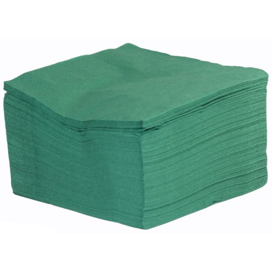 Green Luncheon Paper Napkins 2ply 33cm Pack of 100 Green Luncheon Paper Napkins 2ply 33cm Pack of 100