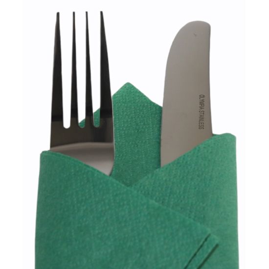 Green Luncheon Paper Napkins 2ply 33cm Pack of 100 Green Luncheon Paper Napkins 2ply 33cm Pack of 100