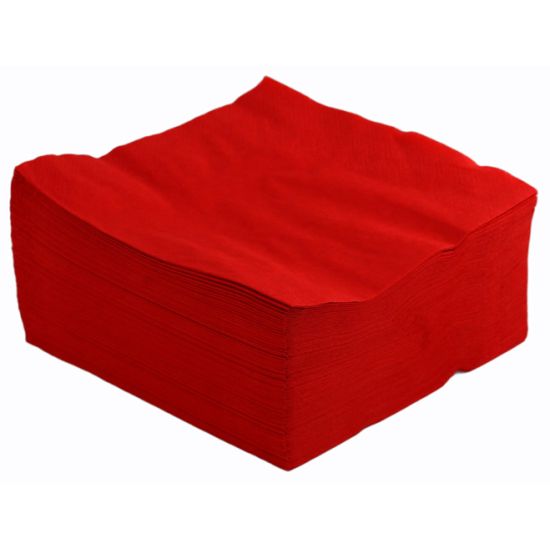 Red 33cm 2ply Paper Napkins - Pack Of 100