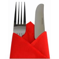 Red 33cm 2ply Disposable Paper Napkins - Pack Of 100