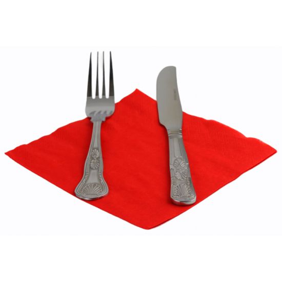 Red 33cm 2ply Paper Napkins - Pack Of 100