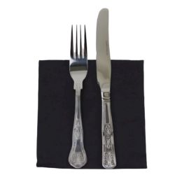 Black 33cm 2ply Napkins - Pack Of 100