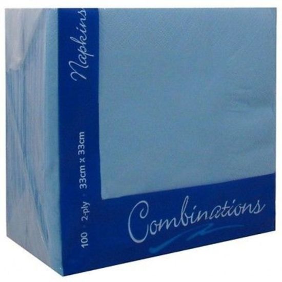 Cornflower Blue 33cm 2ply Napkins - Pack Of 100 PAP4115