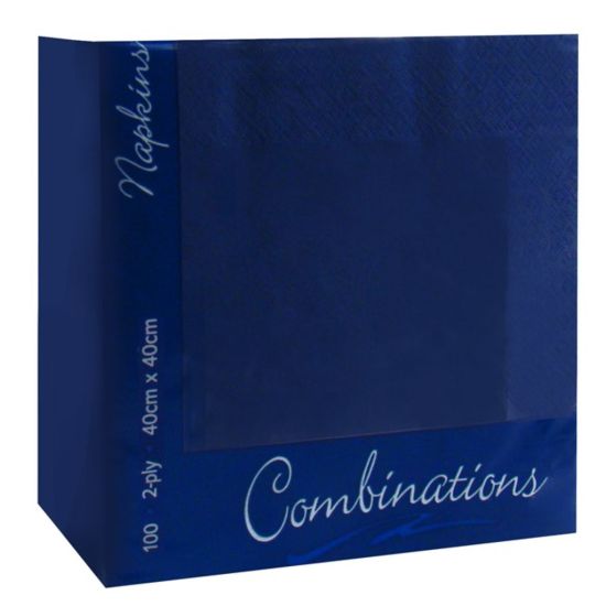 Regatta Blue 40cm 2ply Napkins - Pack Of 100 PAP4129 Regatta Blue 40cm 2ply Napkins - Pack Of 100 PAP4129