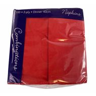 Red 8-Fold 40cm 2ply Napkins - Case of 2000