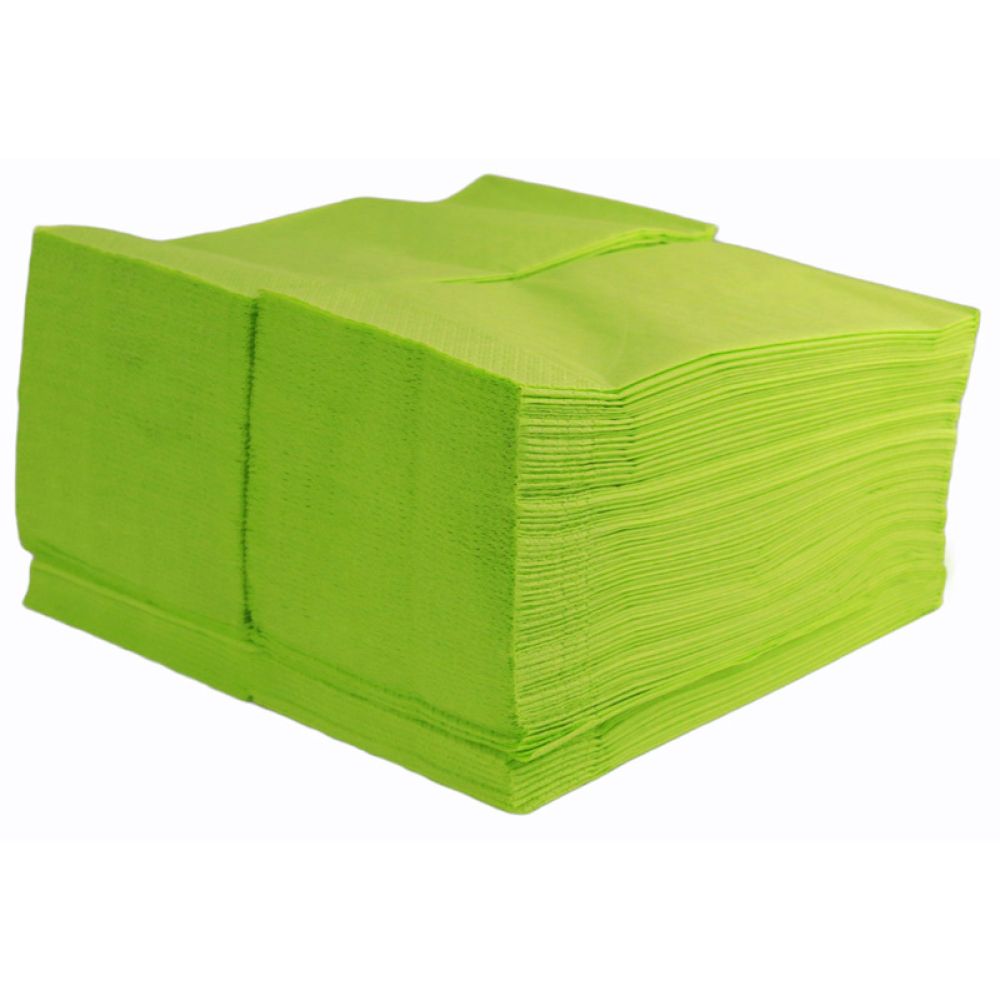 40cm 2ply Napkins Lime Zest / Green 40cm 2ply 8Fold Napkins