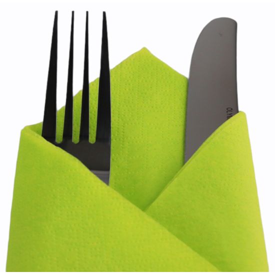 Lime Zest / Green 40cm 2ply Paper Napkins - Pack Of 125 Lime Zest / Green 40cm 2ply Paper Napkins - Pack Of 125