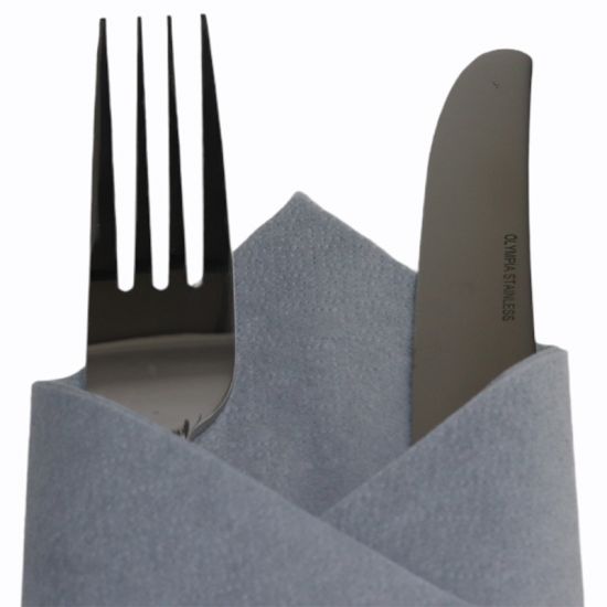 Grey Party Luncheon Napkins 40cm 2ply - Pack of 125