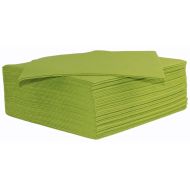 Kiwi Green Disposable Napkins 40cm Linen Feel Luxury Airlaid Paper Pack of 50