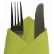 Kiwi Green Linen Feel Luxury Airlaid Paper Napkins 40cm Pack of 50