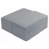Grey Disposable Napkins 40cm 8-Fold Linen Feel Luxury Airlaid Paper Pack of 50
