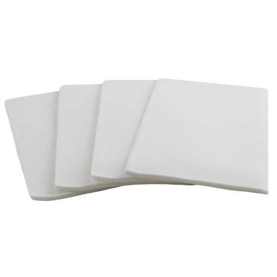 50 LUXURY WHITE AIRLAID PAPER HAND TOWELS /NAPKINS/ DISPOSABLE 8 FOLD 