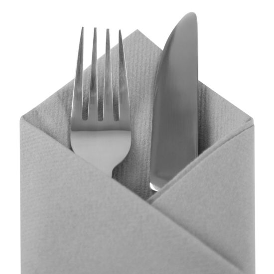 Airlaid Grey 40cm Napkins - Box of 500 Airlaid Grey 40cm Napkins - Box of 500