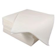 White Disposable Napkins 40cm Linen Feel Luxury Airlaid Paper Pack of 50