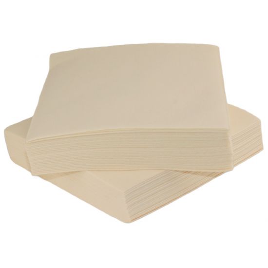 Champagne Cream 40cm Luxury Linen Feel Airlaid Paper Napkins Pack of 50