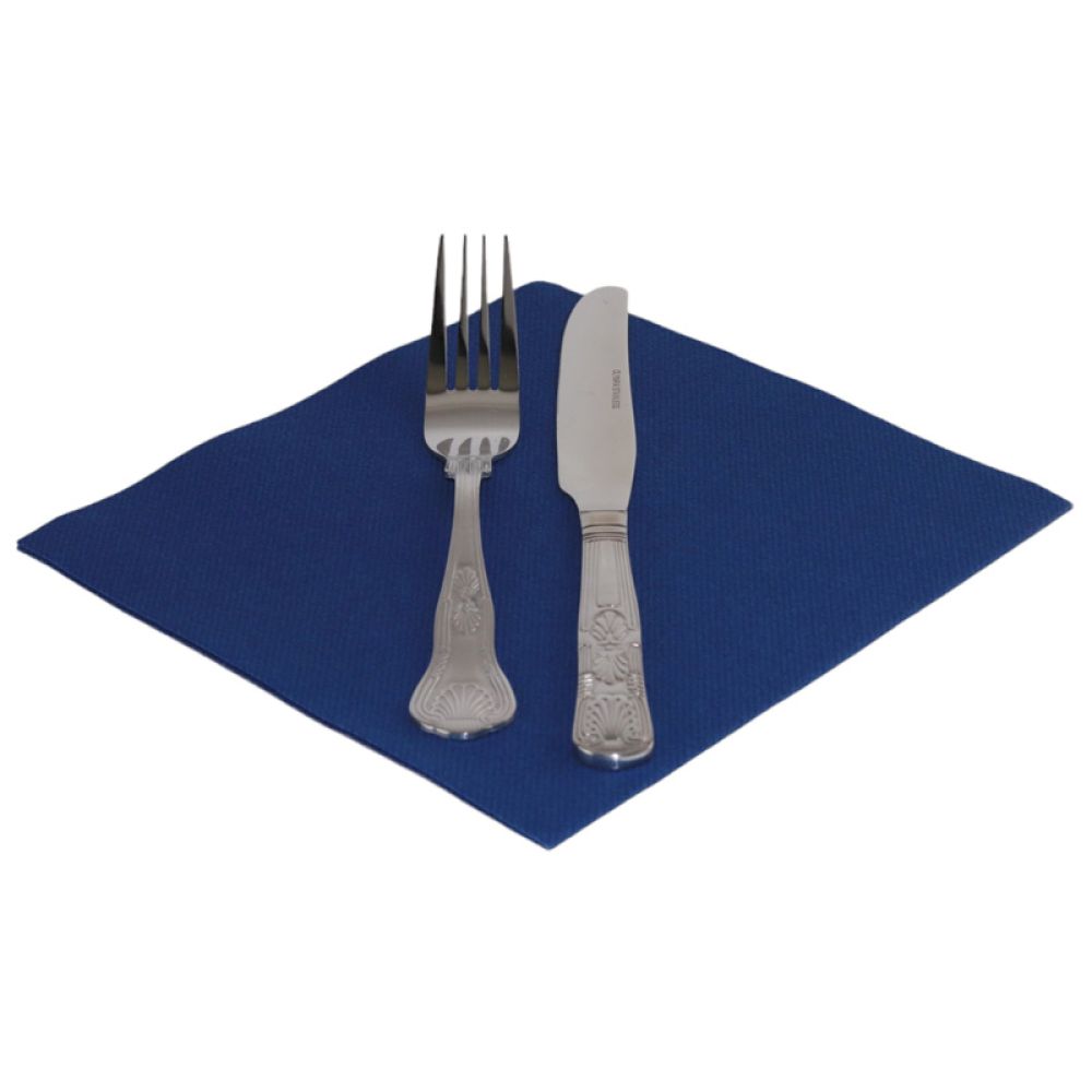 Airlaid Napkins Navy Blue 40cm Luxury Linen Feel Airlaid