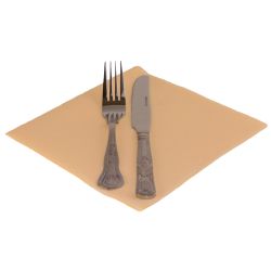 Buttermilk Disposable Napkins 40cm Linen Feel Luxury Airlaid Paper Pack of 50