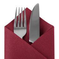 Beaujolais / Burgundy Disposable Napkins 40cm Linen Feel Luxury Airlaid Paper Pack of 50