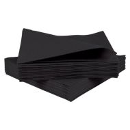Black Disposable Napkins 40cm Linen Feel Luxury Airlaid Paper Pack of 50