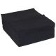 Black 40cm 8-Fold Linen Feel Luxury Airlaid Paper Napkins Pack of 50