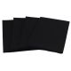 Black 40cm 8-Fold Linen Feel Luxury Airlaid Paper Napkins Pack of 50