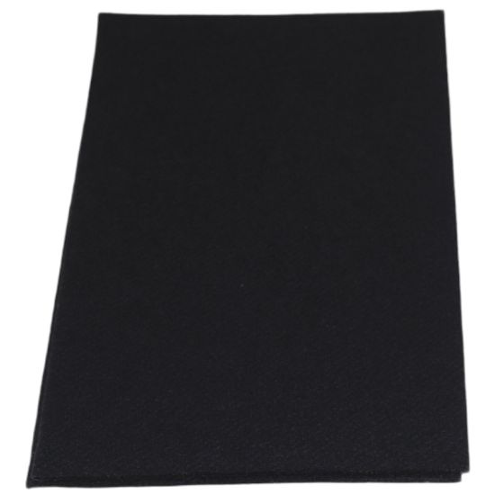 Black 40cm 8-Fold Linen Feel Luxury Airlaid Paper Napkins Pack of 50