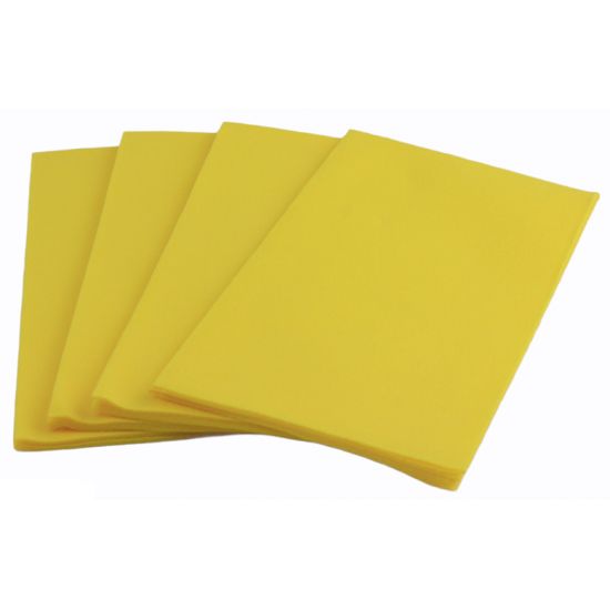 Yellow 40cm 8-Fold Linen Feel Airlaid Paper Napkins Pack of 50