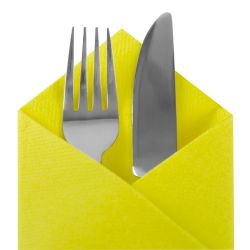 Yellow Disposable Napkins 40cm Linen Feel Luxury Airlaid Paper Pack of 50 Yellow Disposable Napkins 40cm Linen Feel Luxury Airlaid Paper Pack of 50