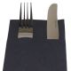 Black Luxury Linen Feel Airlaid Paper Pocket Napkins 40cm Pack of 50 Black Luxury Linen Feel Airlaid Paper Pocket Napkins 40cm Pack of 50
