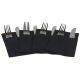 Black Luxury Linen Feel Airlaid Paper Pocket Napkins 40cm Pack of 50 Black Luxury Linen Feel Airlaid Paper Pocket Napkins 40cm Pack of 50