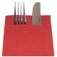 Burgundy Luxury Linen Feel Airlaid Paper Pocket Napkins 40cm Pack of 50