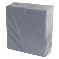 Grey Disposable Pocket Napkins Linen Feel Luxury Airlaid Paper 40cm Pack of 50