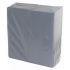 Grey Disposable Pocket Napkins Linen Feel Luxury Airlaid Paper 40cm Pack of 50