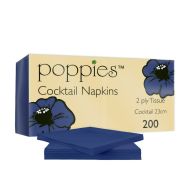 Cocktail Navy Blue 23cm 2Ply Napkin - Pack of 200