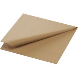 Eco Brown Cocktail Napkin 24cm 2ply - Pack of 300