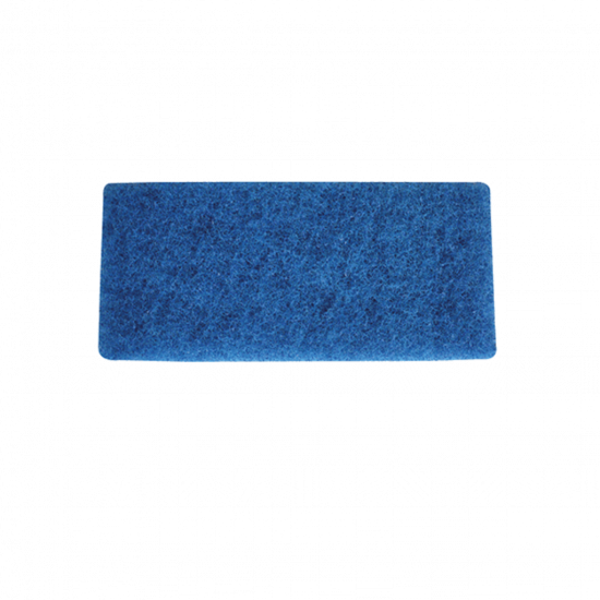 Blue Medium Heavy Duty Floor Scouring Pad - 25.4 X 11.5cm FLO3029