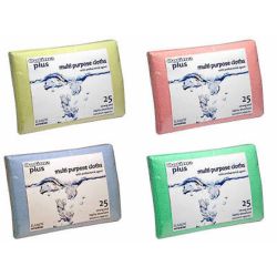 Blue Anti-Bacterial Multi-Purpose Absorbent Cloths - Pack Of 25 Blue Anti-Bacterial Multi-Purpose Absorbent Cloths - Pack Of 25