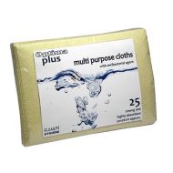 Yellow Anti-Bacterial Multi-Purpose Absorbent Cloths - Pack Of 25