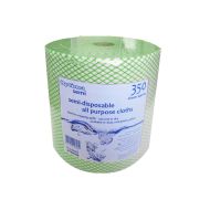 Green All Purpose Non-Woven Lightweight Cloths On A Roll - 350 Sheet