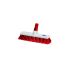 Red 30cm Soft Bristle Brush / Broom Head Heavy Duty
