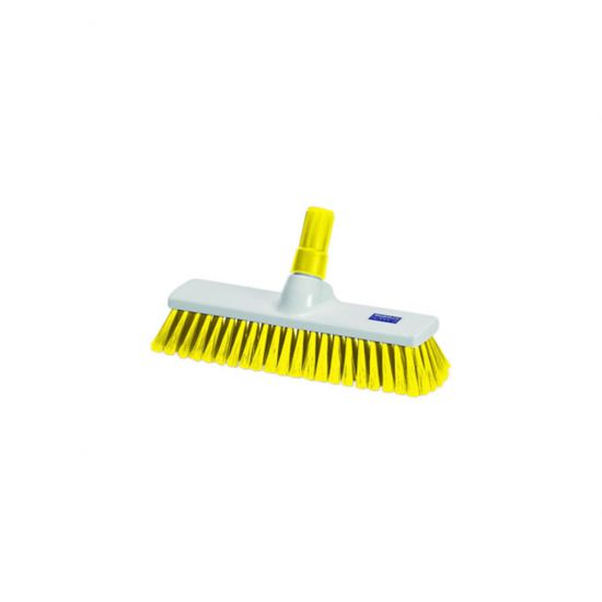 Yellow 30cm Medium Bristle Brush / Broom Head Heavy Duty JE1017