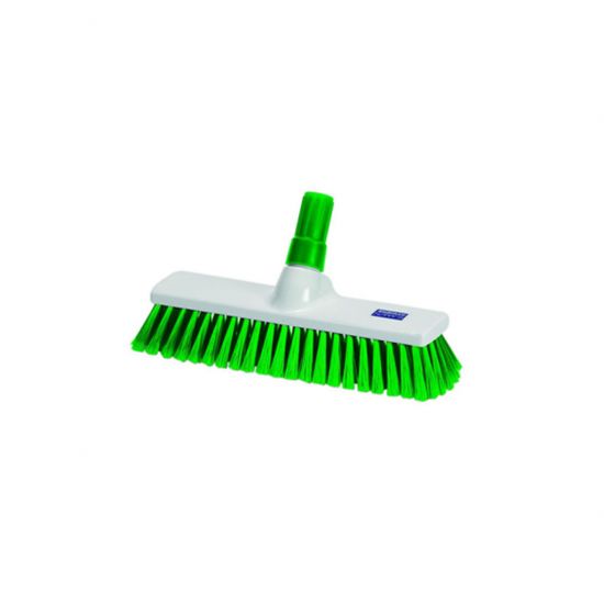 Green 30cm Stiff Bristle Brush / Broom Head Heavy Duty JE1019