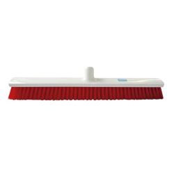 Red 60cm Hygiene Broom – Combi Bristle Soft / Medium Heavy Duty