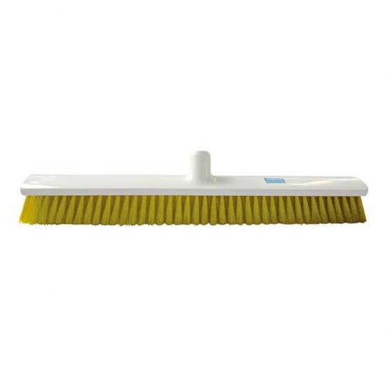 Yellow 60cm Hygiene Broom – Combi Bristle Soft / Medium Heavy Duty JE1029Y