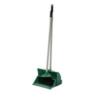 Green Long Handled Lobby Dust Pan & Brush Set