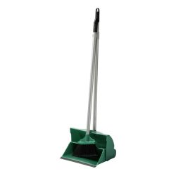 Green Long Handled Lobby Dust Pan & Brush Set Green Long Handled Lobby Dust Pan & Brush Set
